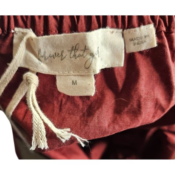 Anthropologie Cottagecore Boho Babydoll Puff Sleeve Red NWT‎ Wedding Prom Med - Picture 7 of 10
